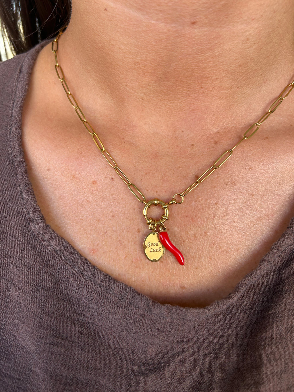 Collana FORTUNELLA (catena maglie allungate)