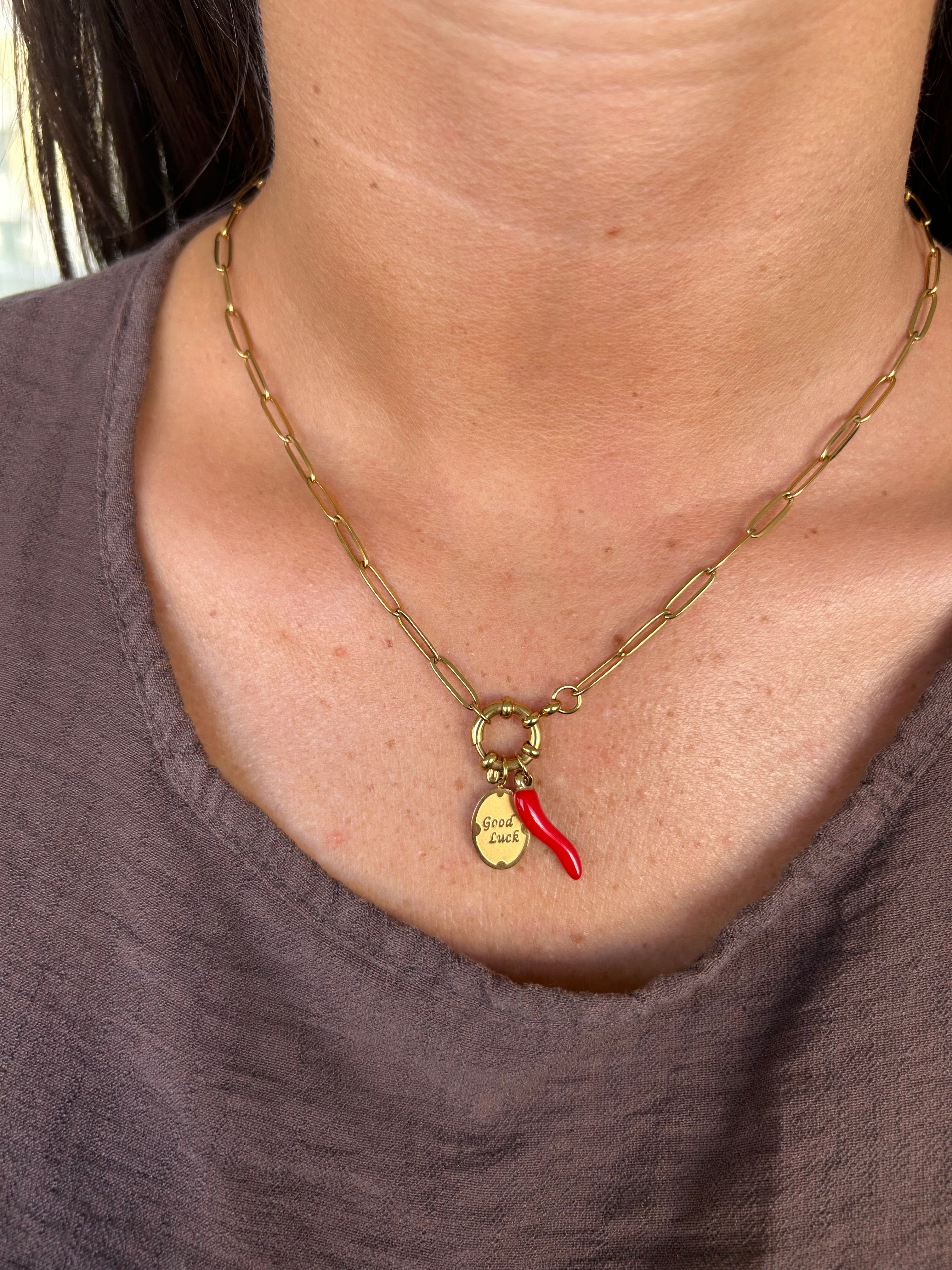 Collana FORTUNELLA (catena maglie allungate)