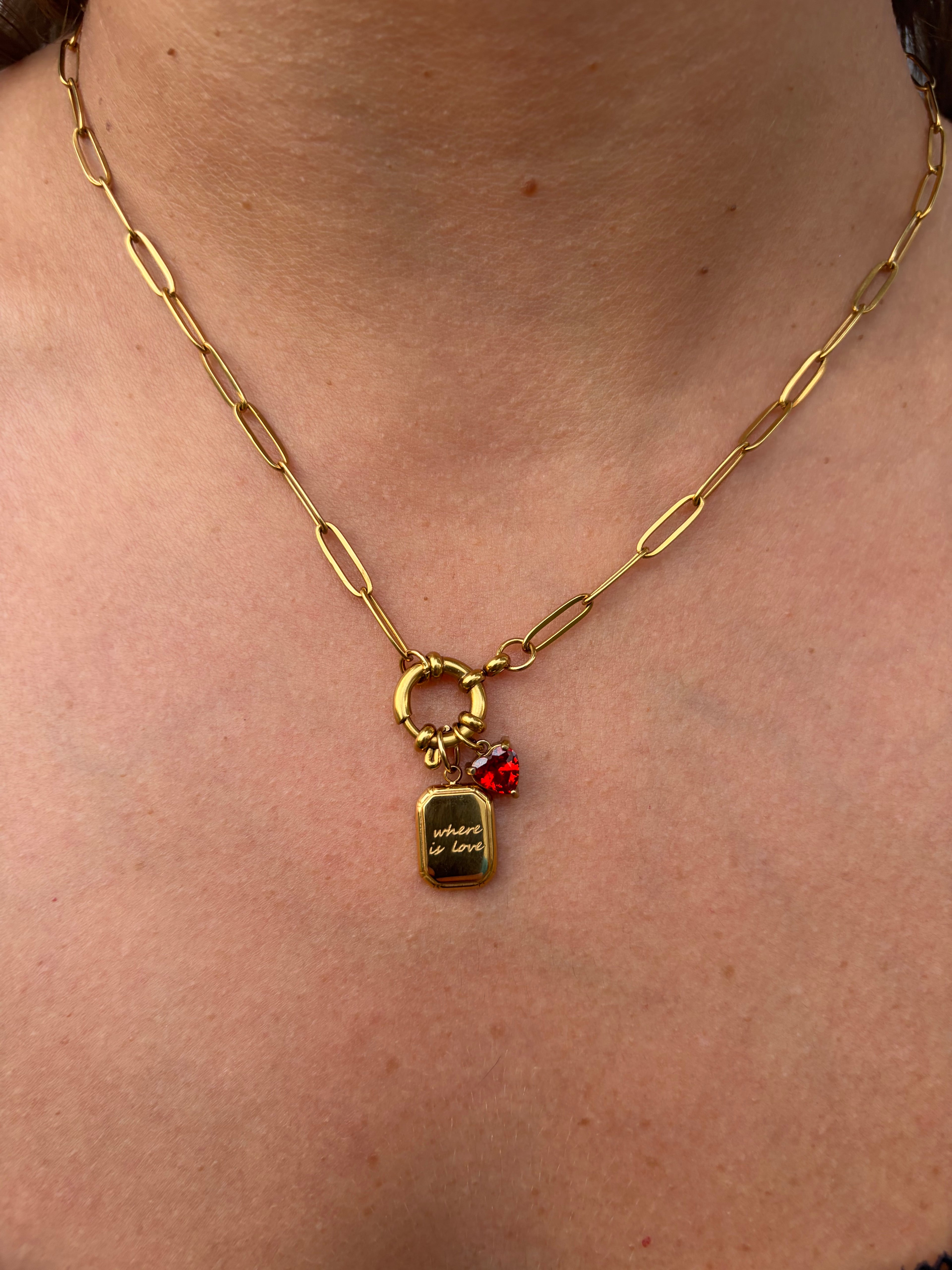 Collana WHERE IN LOVE (catena maglie allungate)