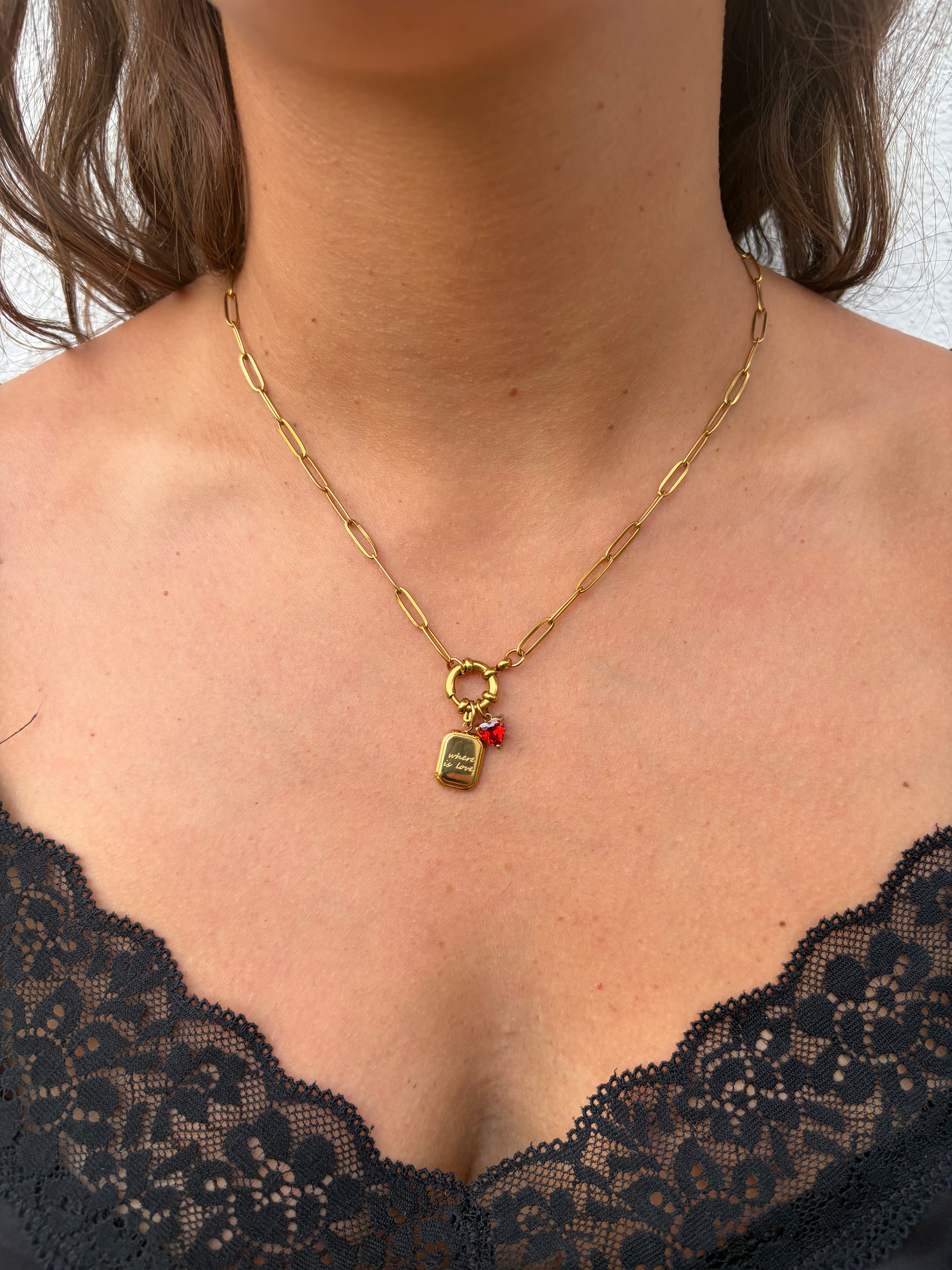 Collana WHERE IN LOVE (catena maglie allungate)
