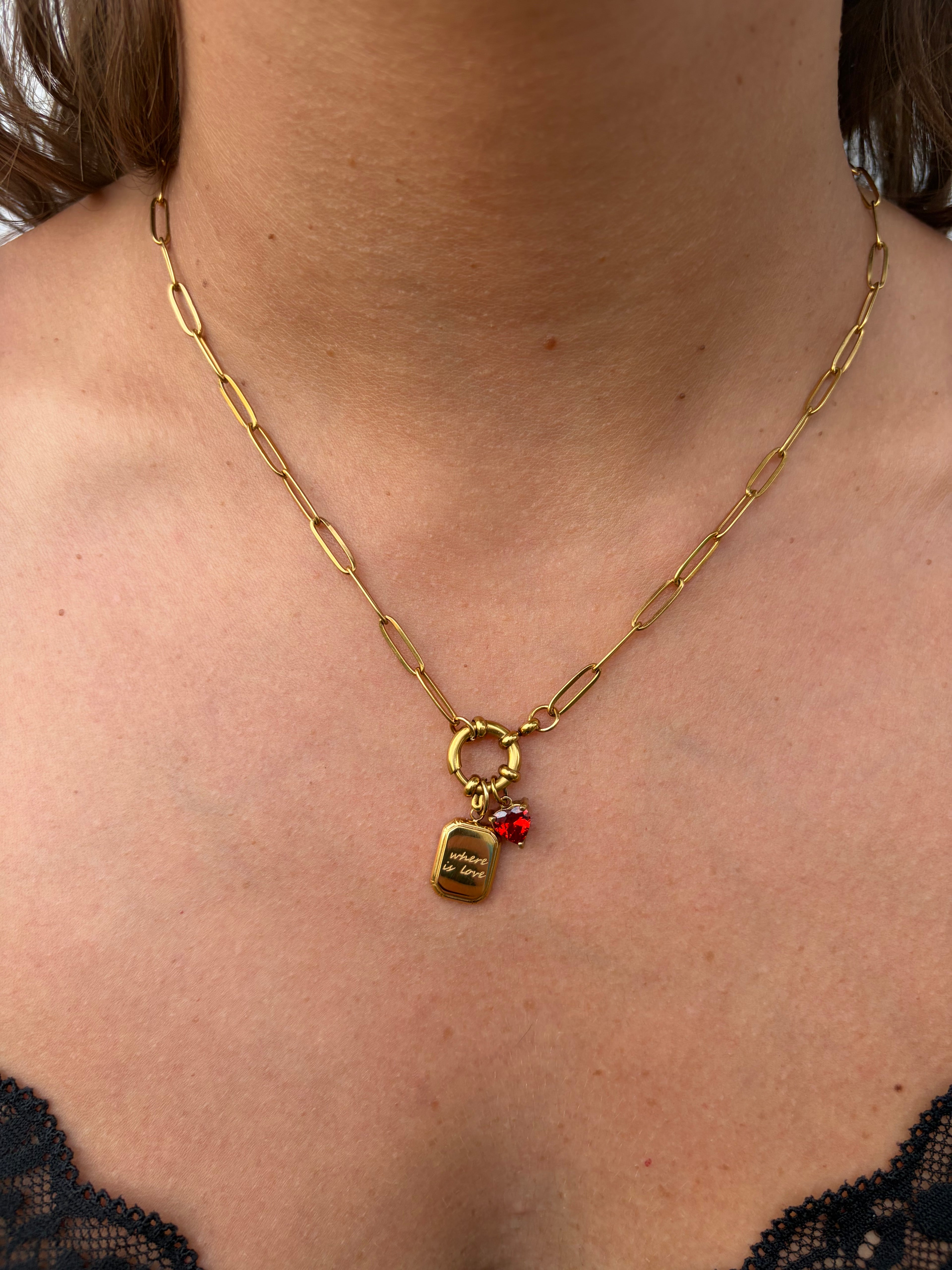 Collana WHERE IN LOVE (catena maglie allungate)